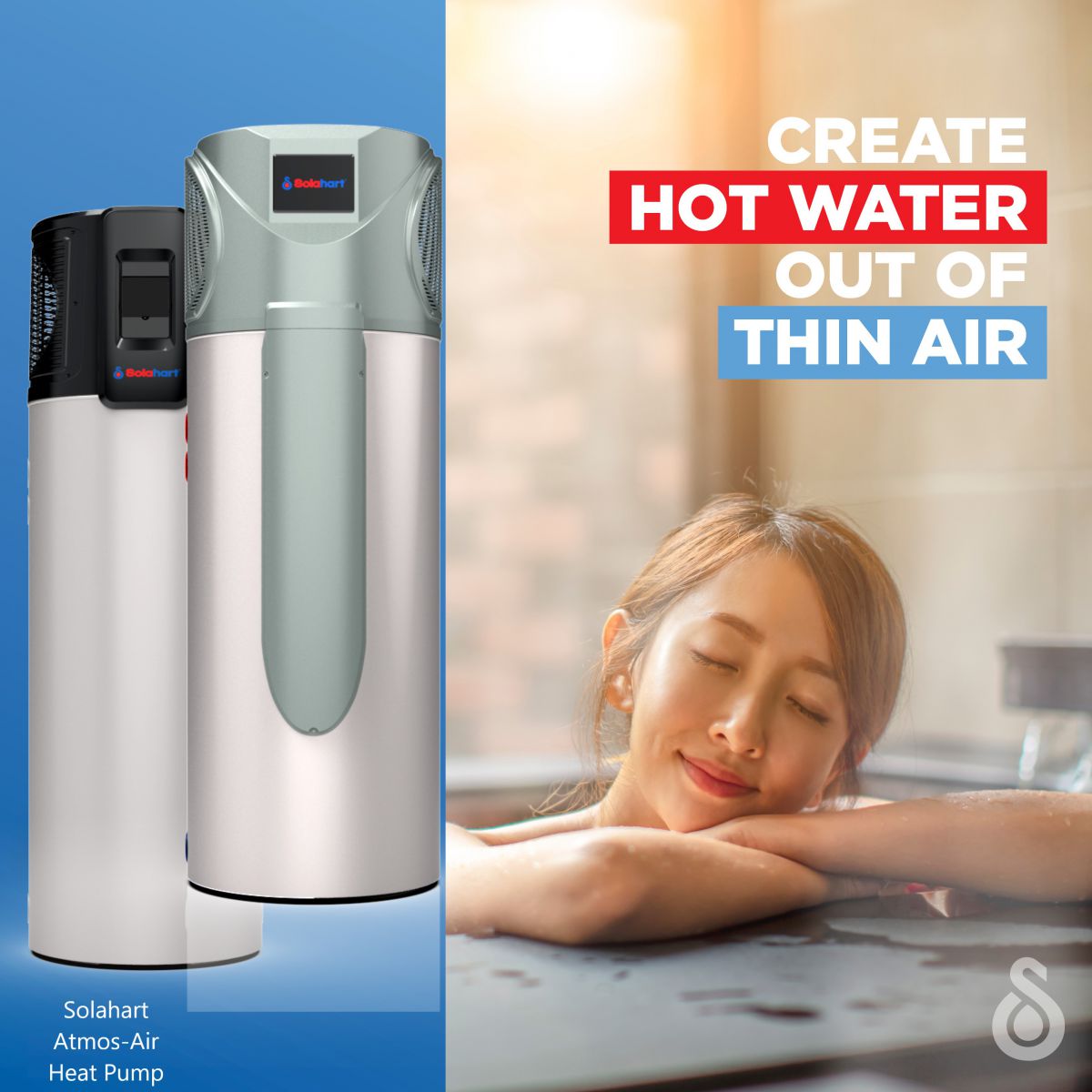 Máy Bơm Nhiệt Solahart Atmos Air dung tích 180 lít và 270 lít giá tốt tại Hải Phòng