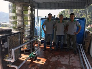 Máy bơm nhiệt cho khách sạn tại Hải Dương
