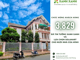 Công trình lắp đặt sản phẩm Solahart tại biệt thự tại đường Văn Cao