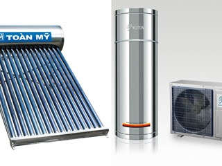 So sánh hiệu quả sử dụng máy bơm nhiệt Heat Pump với máy nước nóng năng lượng mặt trời