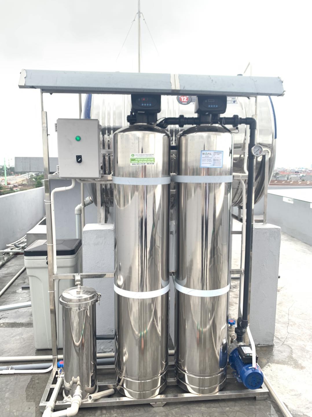 Nước bị nhớt sau khi sử dụng lọc tổng có vấn đề gì không?