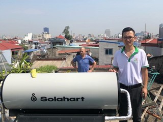 Solahart Sunheat 150L - Máy nước nóng năng lượng mặt trời đến từ Úc