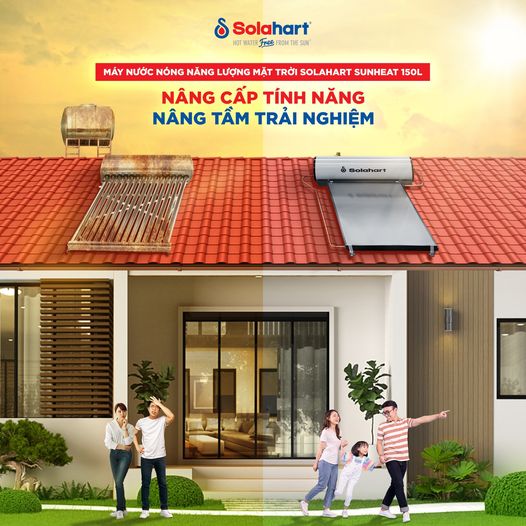 Tại sao bạn nên chọn máy nước nóng năng lượng mặt trời Solahart Sunheat 150L