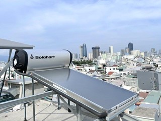 Công trình lắp đặt máy nước nóng năng lượng mặt trời Solahart tại khu đô thị Vườn Hồng