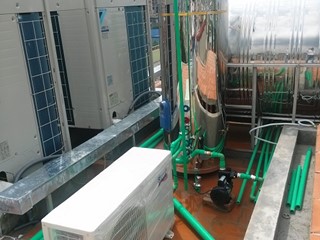 Lắp đặt thiết bị máy bơm nhiệt tại Hải Dương