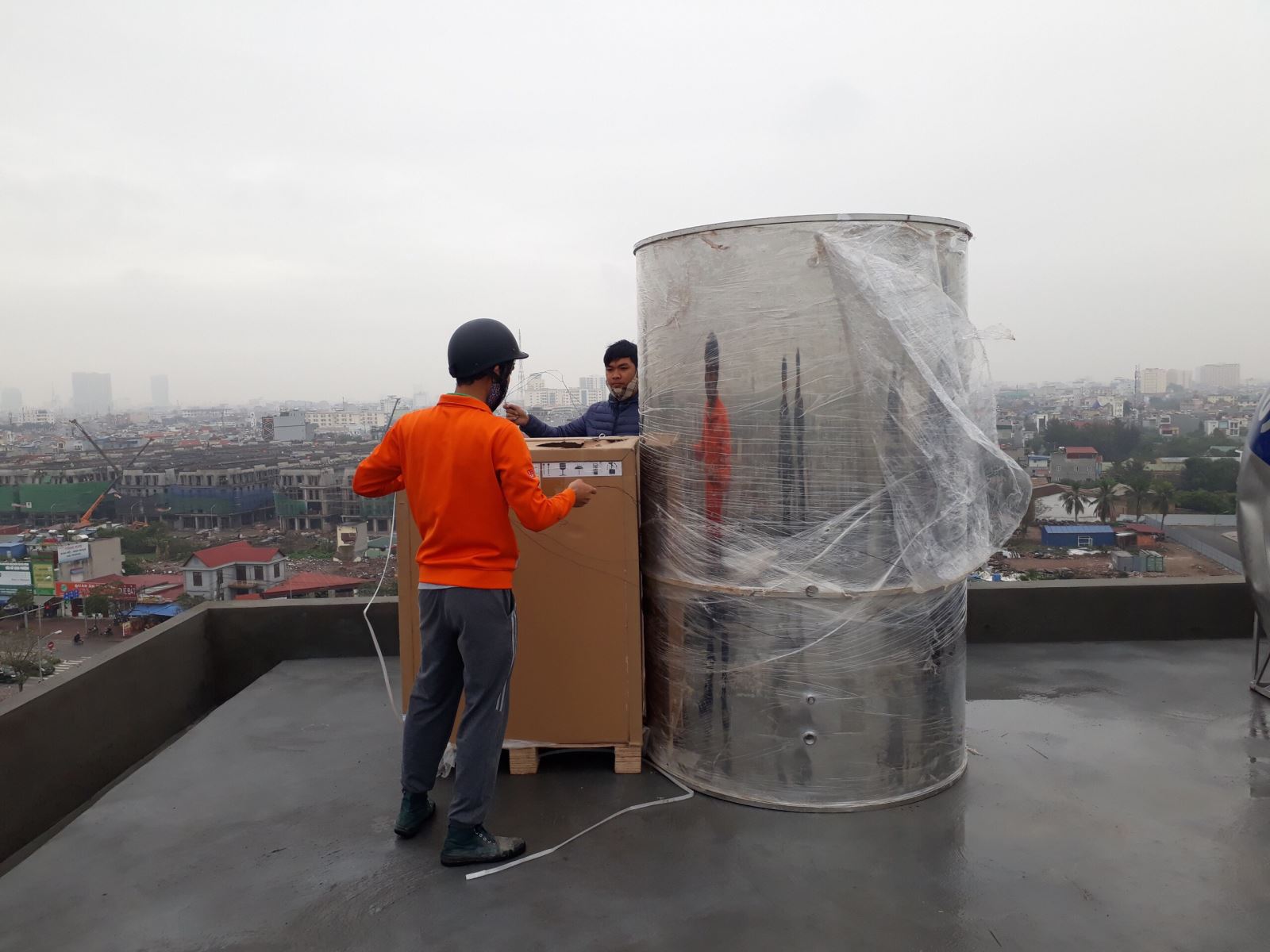 Tư vấn-  lắp đặt hệ thống máy nước nóng trung tâm Heat Pump cho các dự án công trình xây dựng tại Nam Định