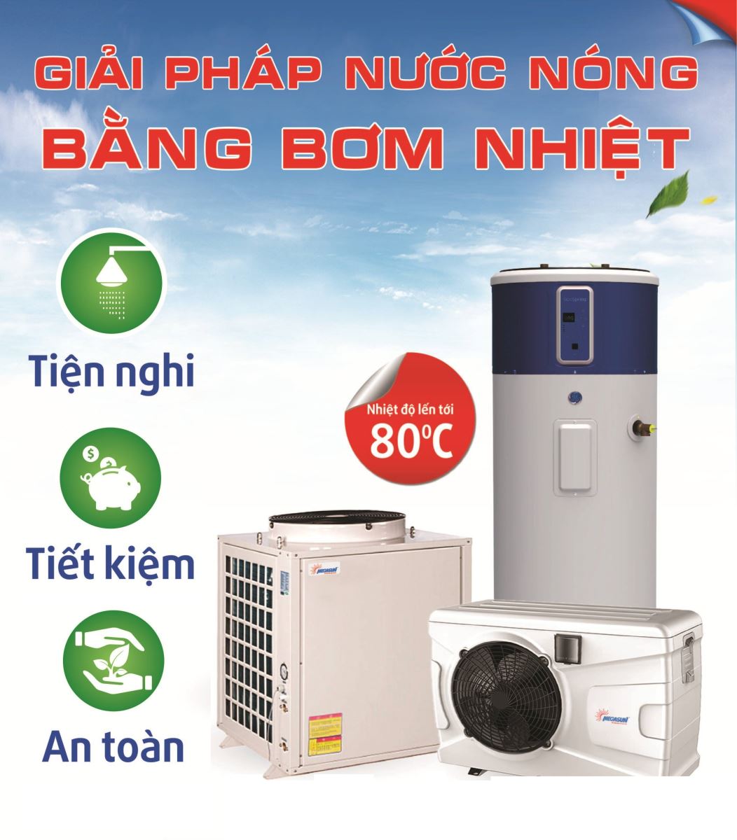 Phân phối máy bơm nhiệt Megasun tại Hải Phòng