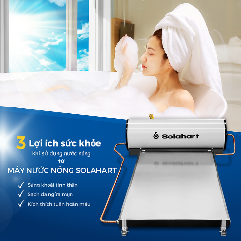 Máy nước nóng năng lượng mặt trời Solahart mang lại lợi ích gì cho sức khỏe