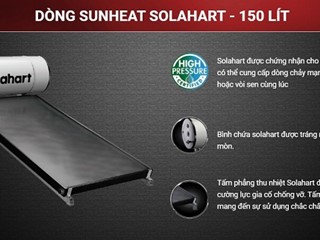 Solahart 150L Australia – Máy Nước Nóng Năng Lượng Mặt Trời Tấm Phẳng