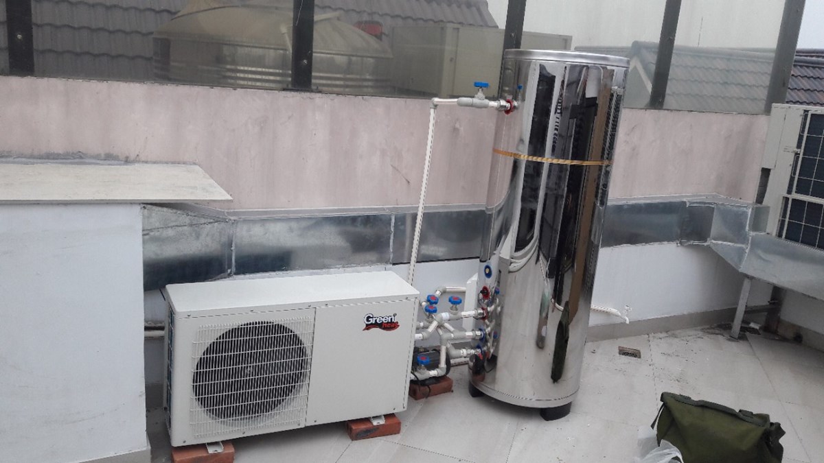 Giải pháp sử dụng máy bơm nhiệt (heat pump) cung cấp nước nóng tại Hải Phòng
